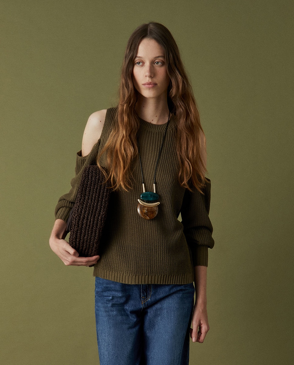 Imagem 0 de Camisola de malha cut out