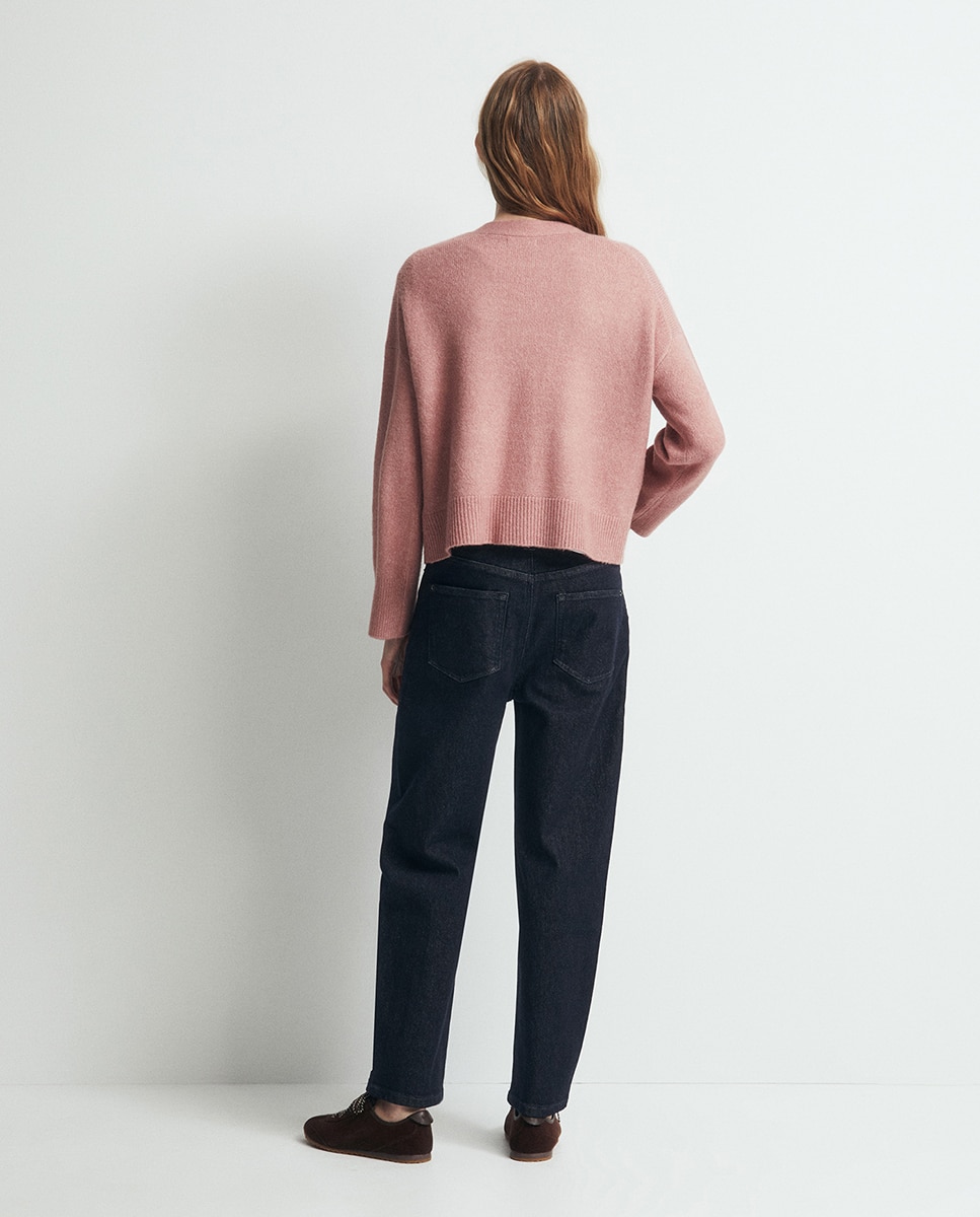 Casaco de Malha Soft 200 Rosa-4