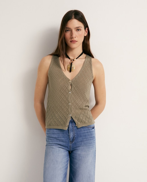 Imagen 0 de Chaleco punto calado