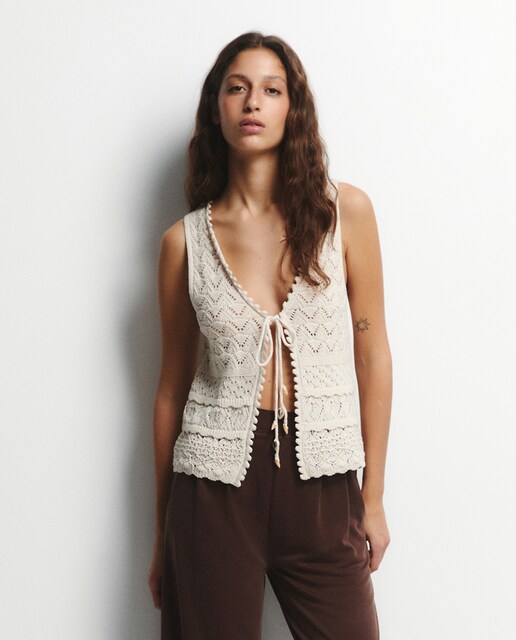 Imagen 0 de Chaleco punto calado