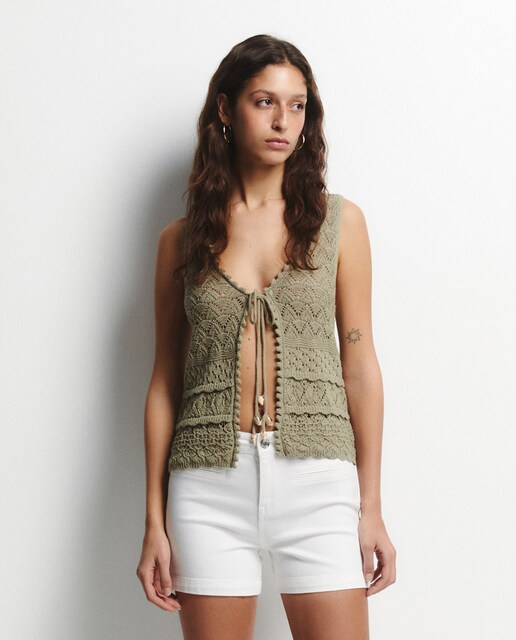 Imagen 0 de Chaleco punto calado