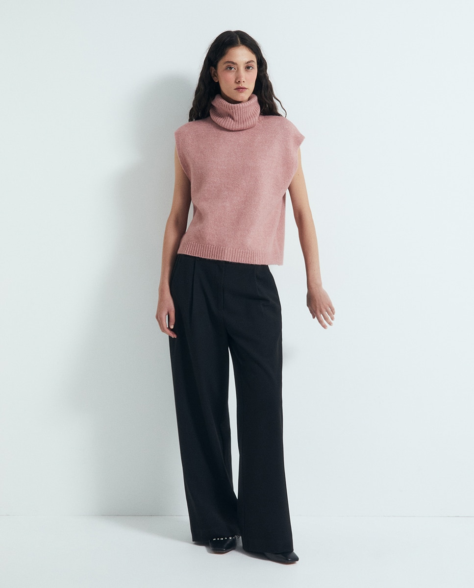 Colete de Malha Soft 200 Rosa-2
