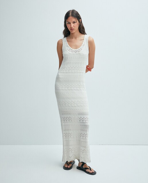 Imagen 0 de Vestido midi punto