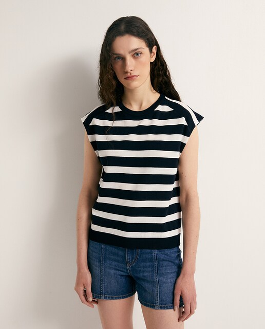 Imagen 0 de Top punto rayas