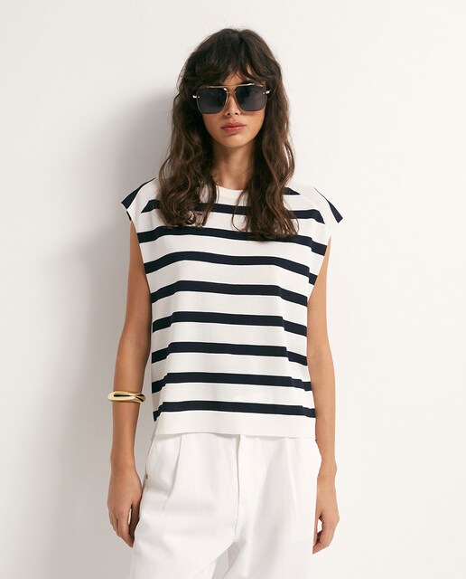 Imagen 0 de Top punto rayas