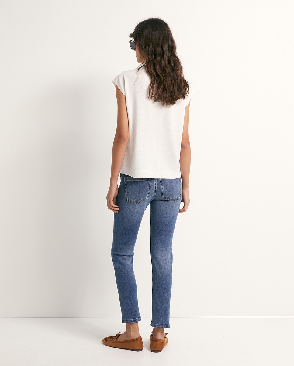 Top punto liso - Sfera - Blanco Blanco-4
