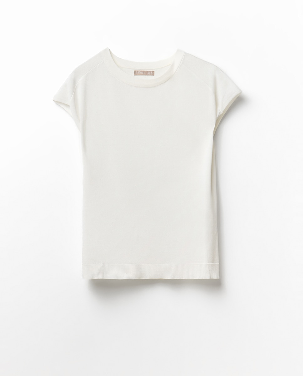 Top punto liso - Sfera - Blanco Blanco-5