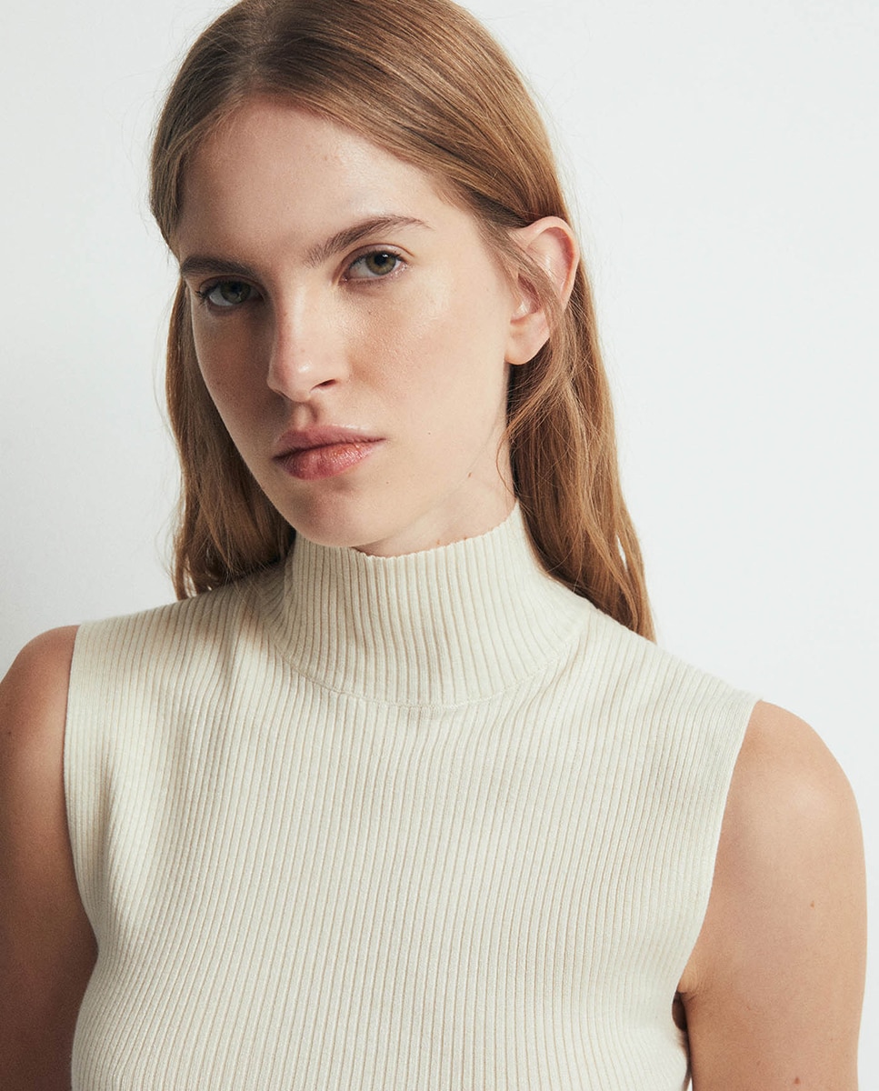 Top cuello perkins - Sfera - 120 Crudo 120 Crudo-2