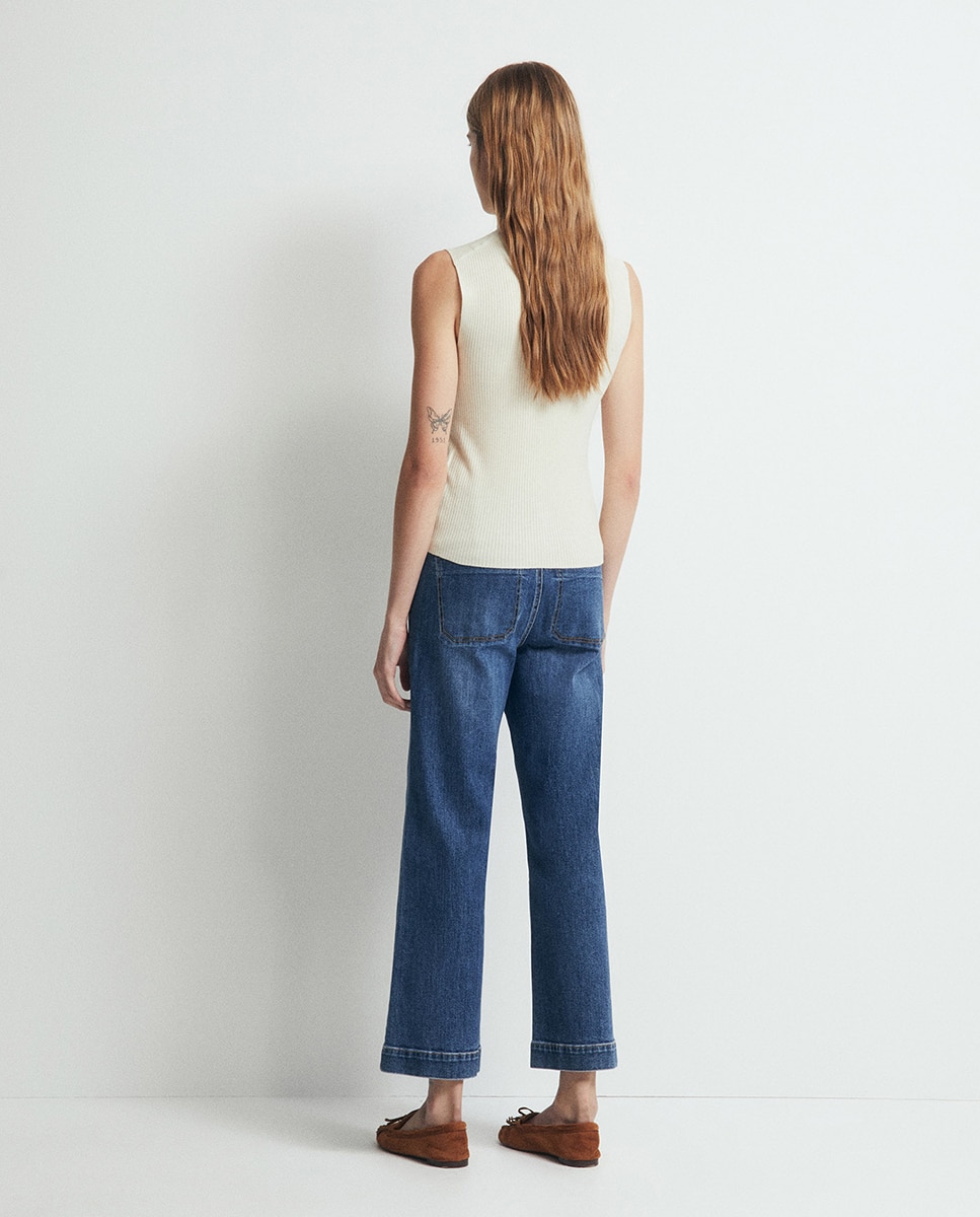 Top cuello perkins - Sfera - 120 Crudo 120 Crudo-4