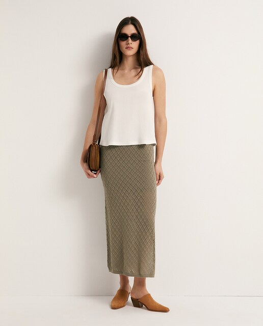 Imagen 0 de Falda punto calado