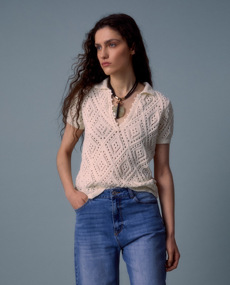 Imagem 0 de Polo Rendilhado