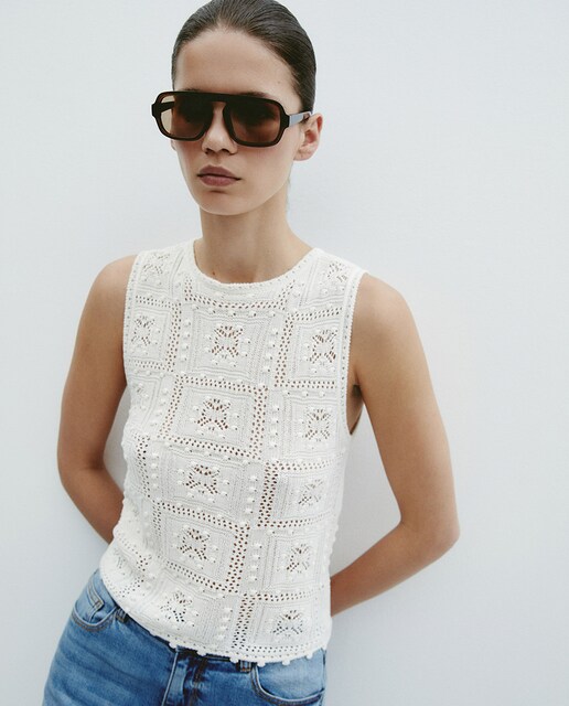 Imagen 0 de Top crochet conjunto