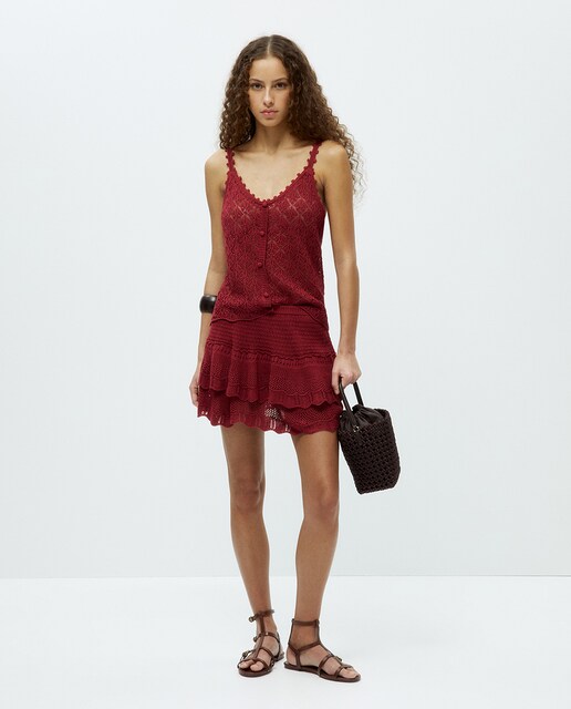 Imagen 0 de Falda mini crochet