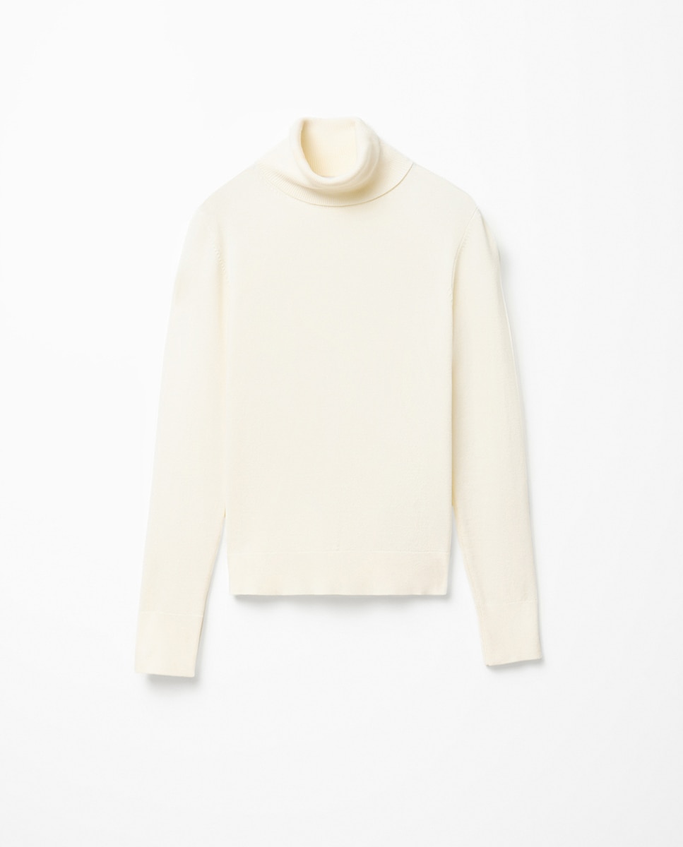 Jersey cuello vuelto - Sfera - Blanco roto Blanco roto-6