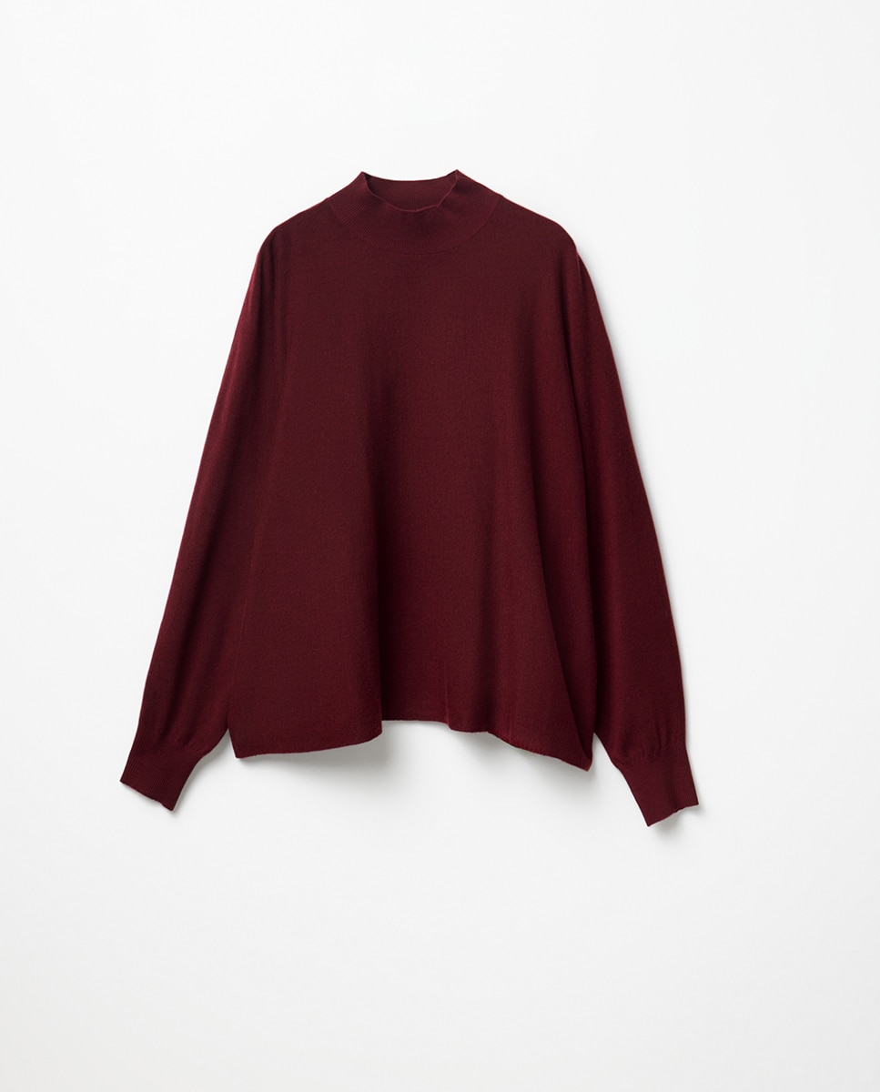 Imagen 5 de Jersey poncho cuello - Sfera - Burdeos Burdeos