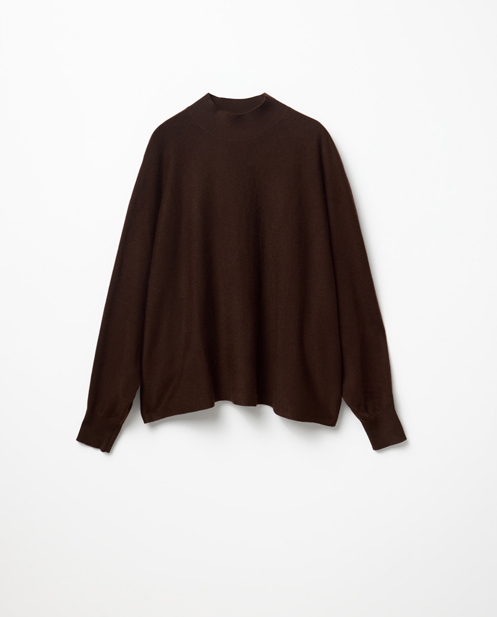 Imagen 5 de Jersey poncho cuello - Sfera - Chocolate Chocolate