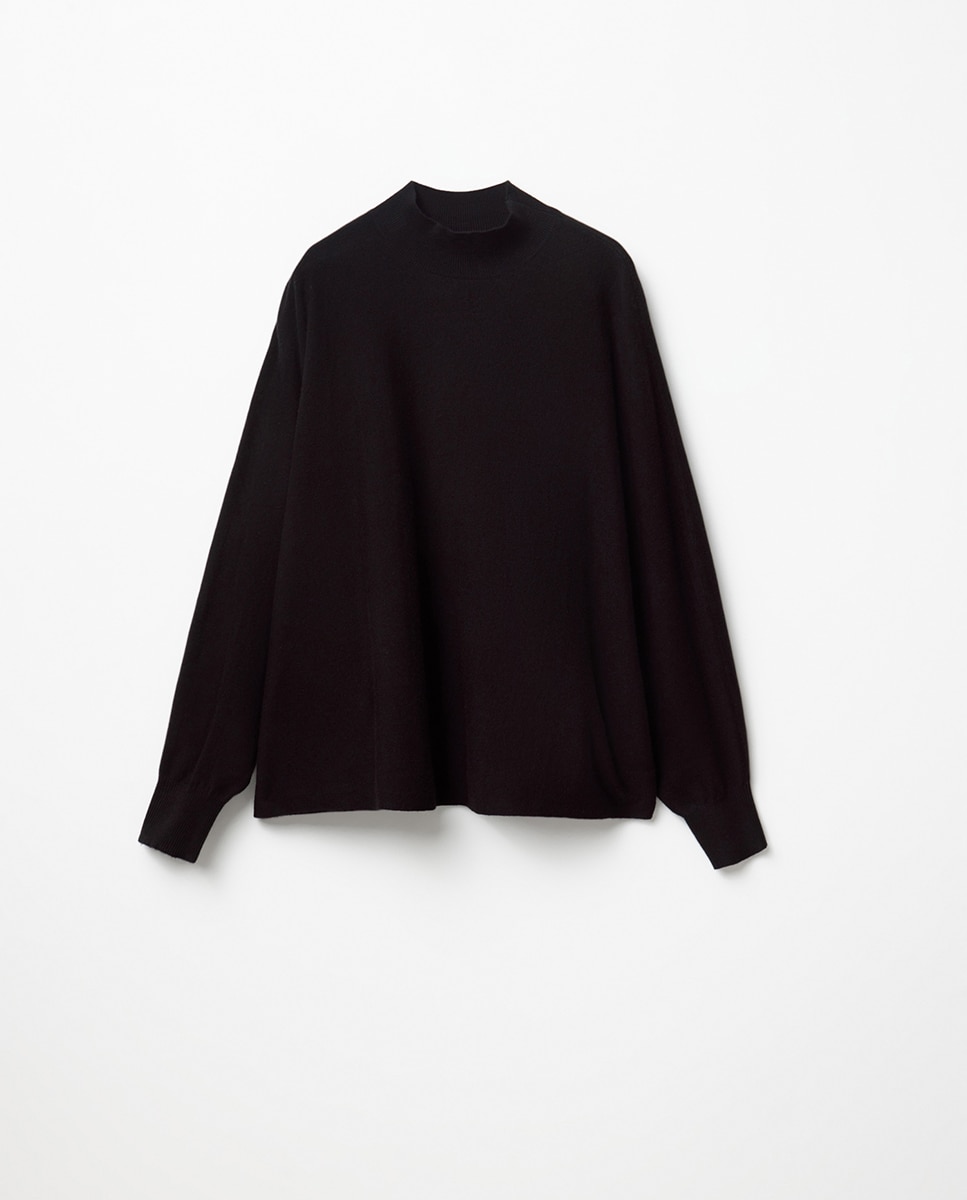 Imagen 5 de Jersey poncho cuello - Sfera - Negro Negro
