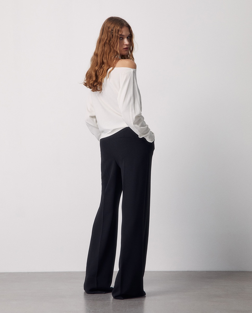 Imagen 4 de Jersey cuello perkins cut out - Sfera - 130 Marfil 130 Marfil