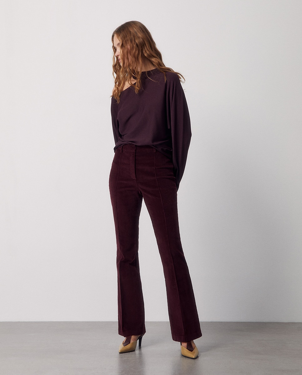 Imagen 2 de Jersey cuello perkins cut out - Sfera - Burdeos Burdeos