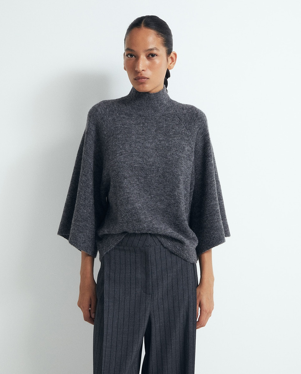 Jersey manga ancha - Sfera - 820 Gris medio 820 Gris medio-1