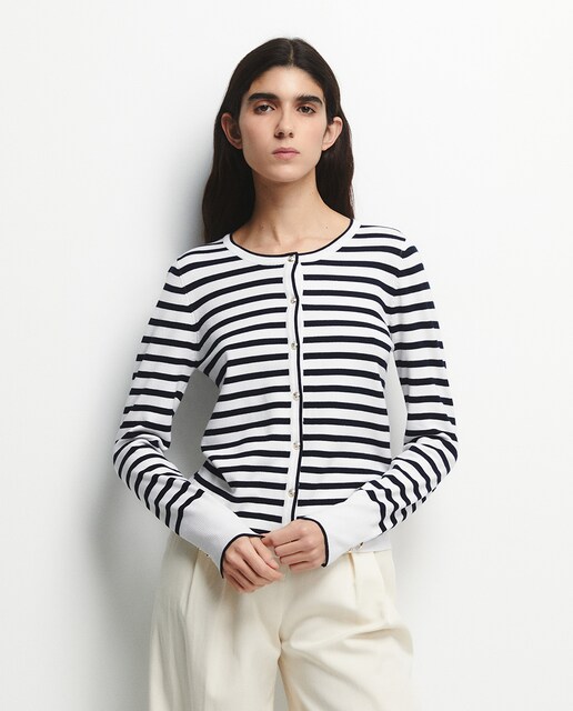 Imagen 0 de Chaqueta punto rayas