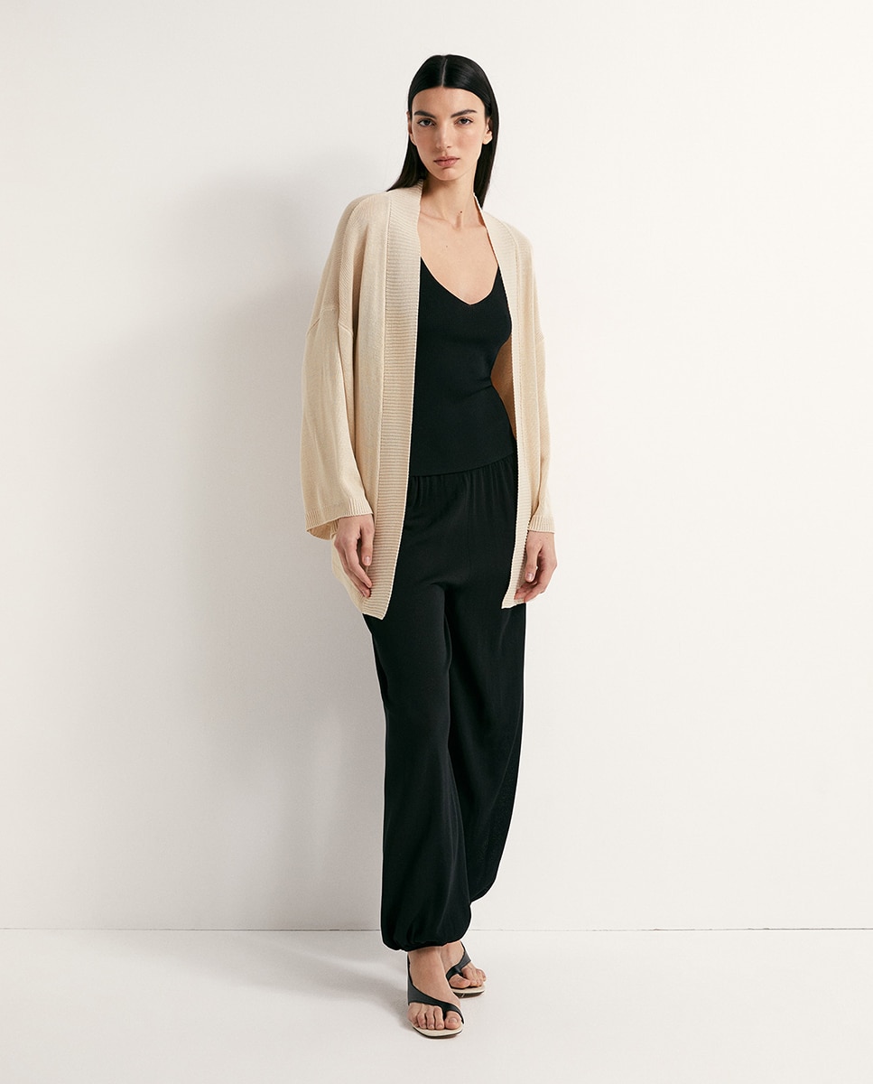 Casaco Tipo Kimono Bordeaux-2