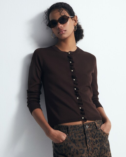 Imagen 0 de Chaqueta punto volantes