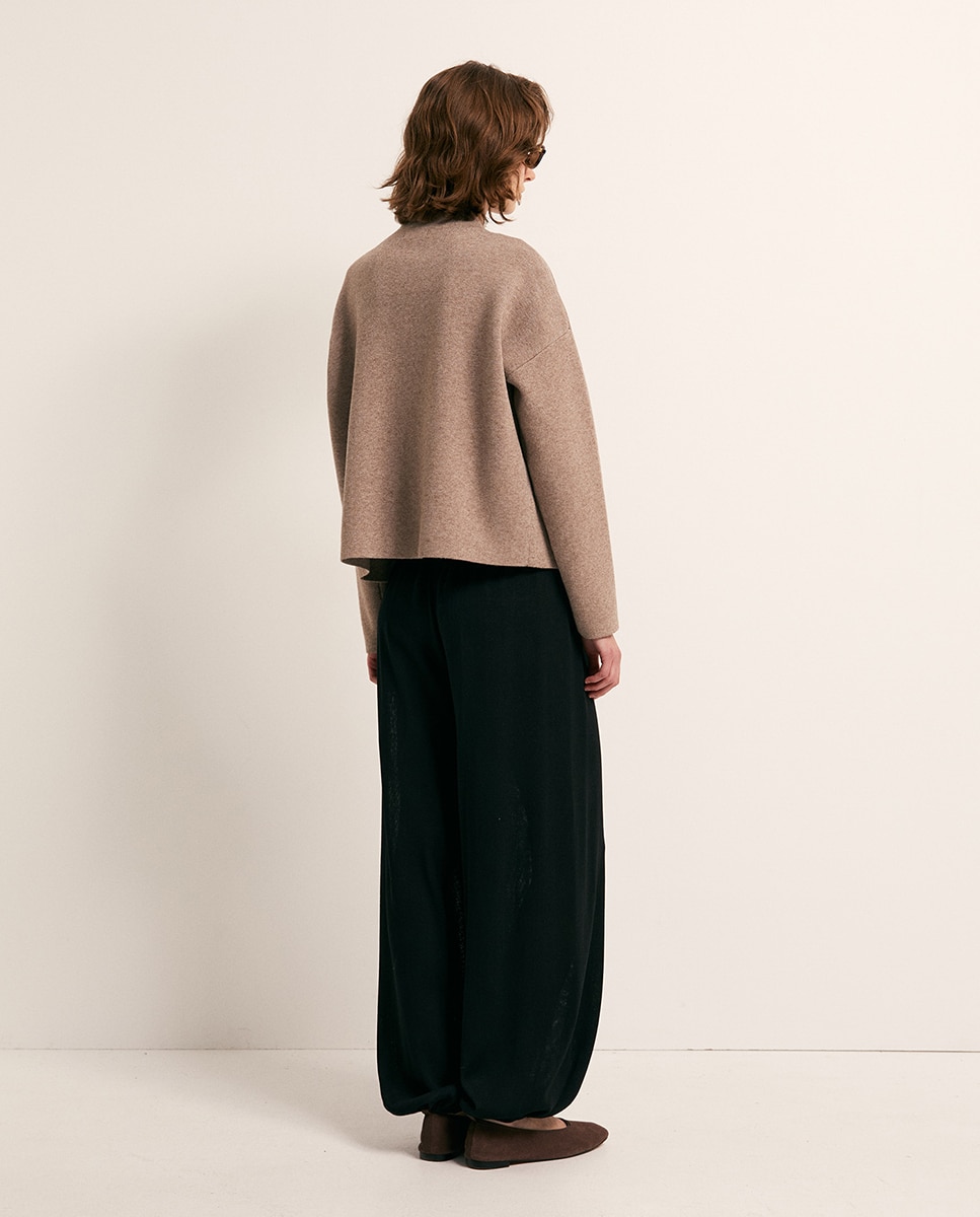 Chaqueta cruzada botón - Sfera - Visón claro Visón claro-5