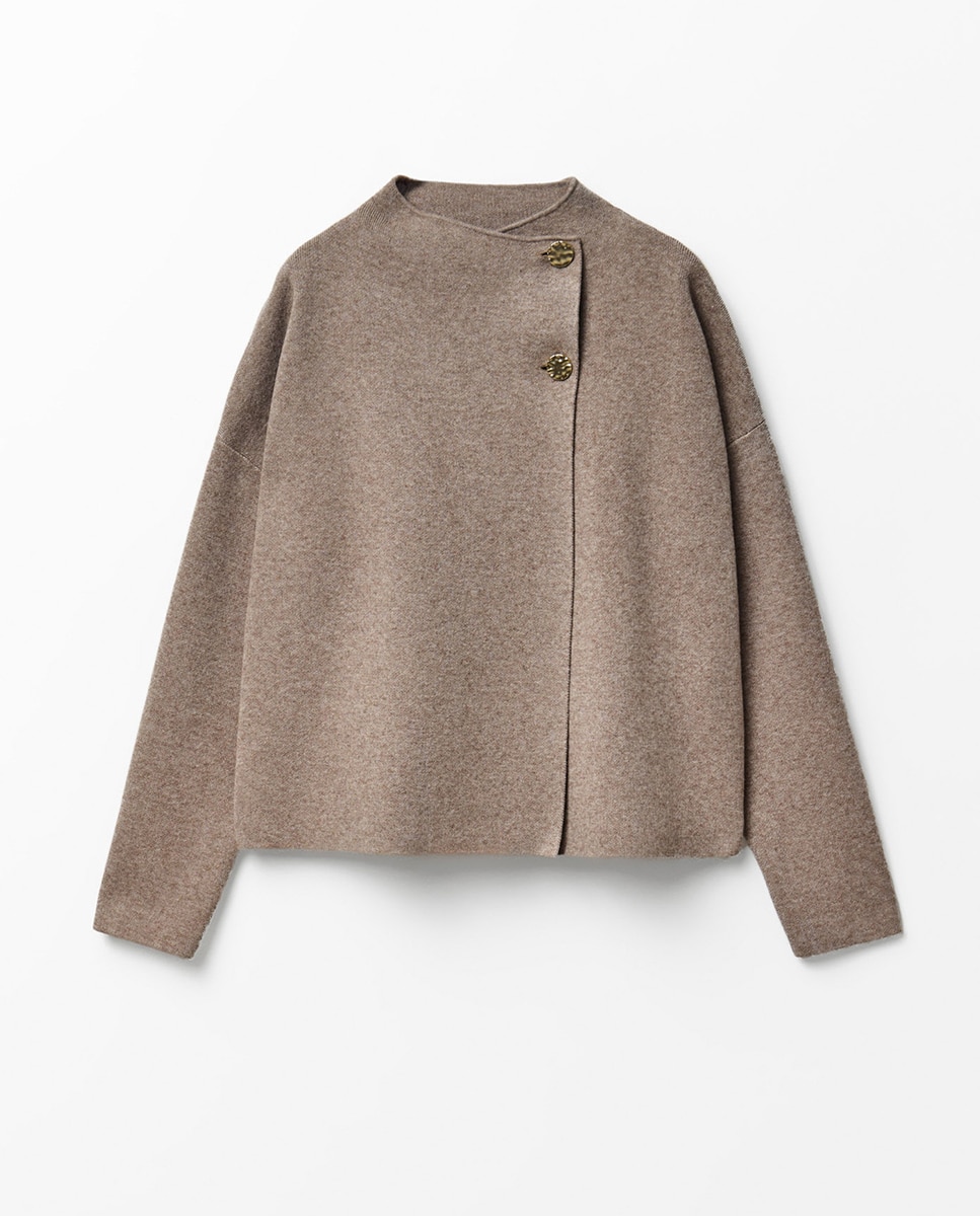 Chaqueta cruzada botón - Sfera - Visón claro Visón claro-6