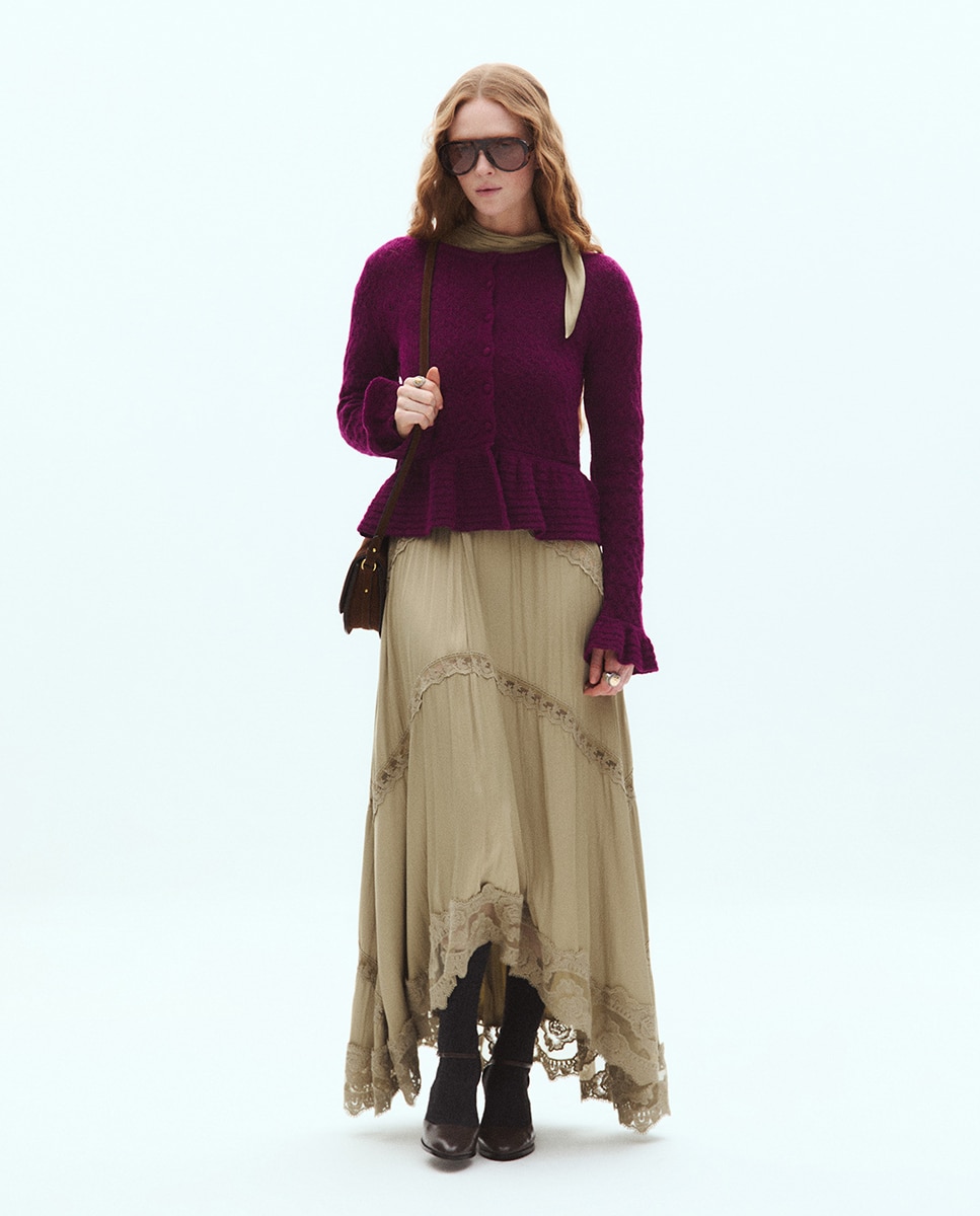 Chaqueta calada peplum - Sfera - Buganvilla Buganvilla-1