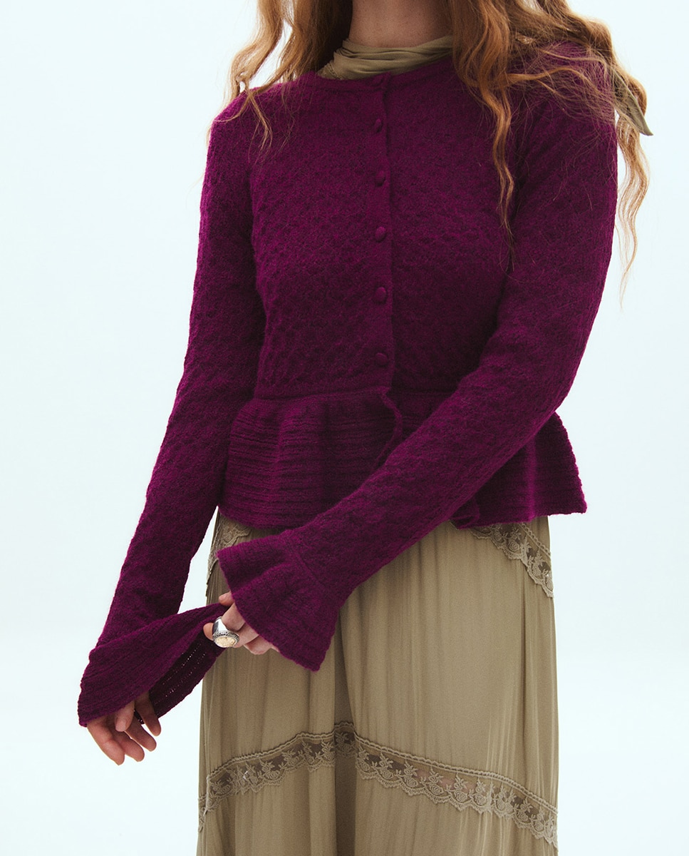 Chaqueta calada peplum - Sfera - Buganvilla Buganvilla-3