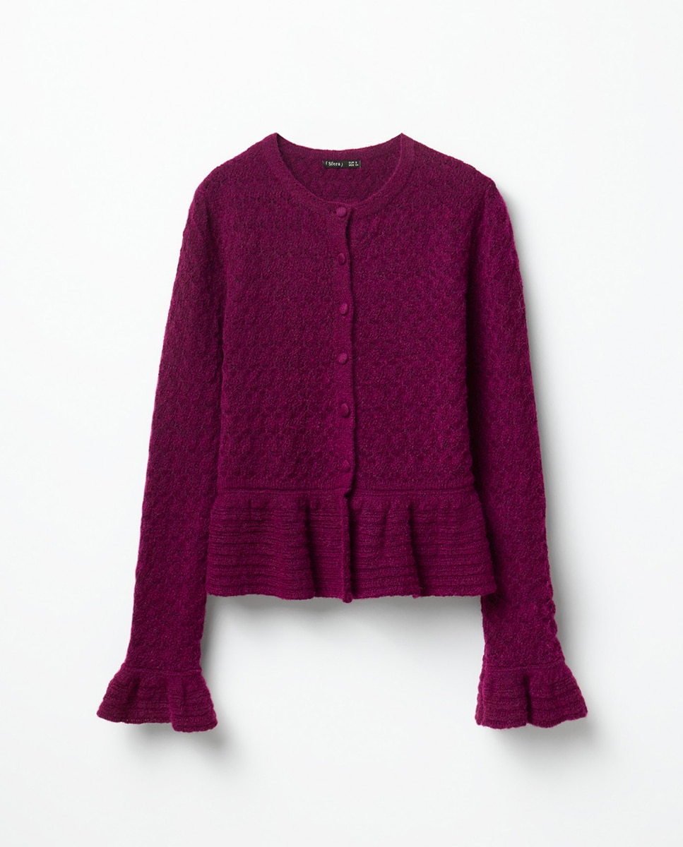 Chaqueta calada peplum - Sfera - Buganvilla Buganvilla-5