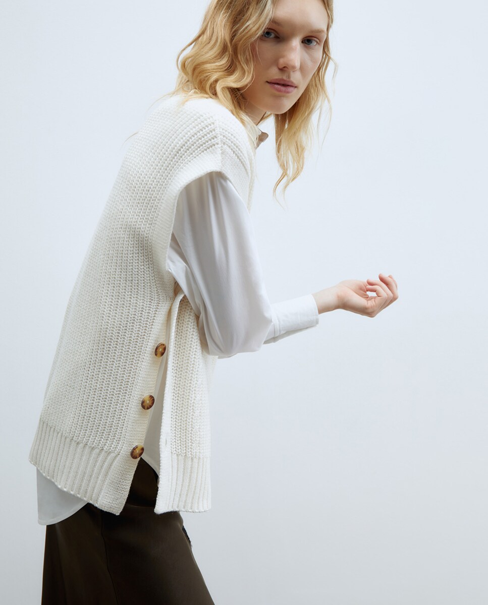 Sfera Chaleco Punto Mujer Chaquetas De Punto Mujer Sfera