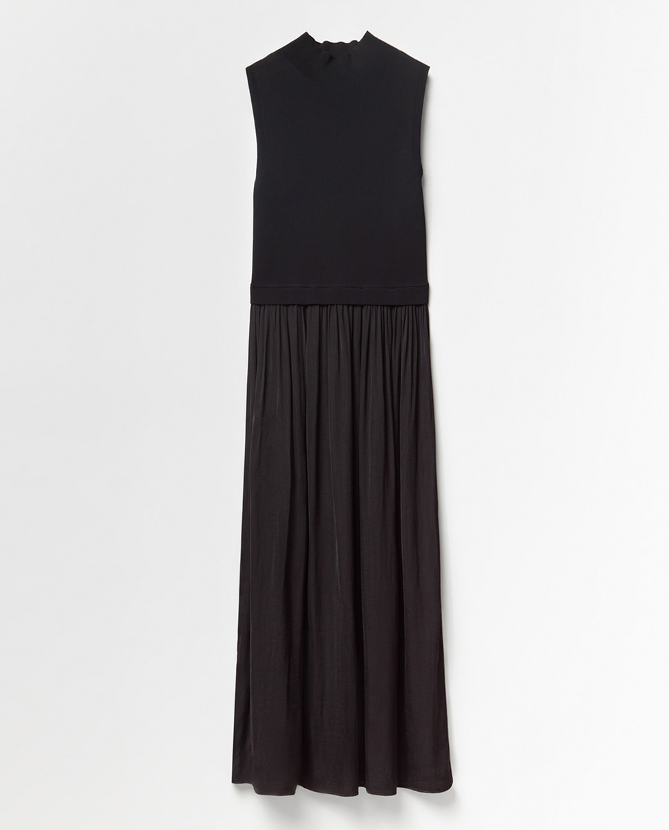 Vestido Combinado Preto-6