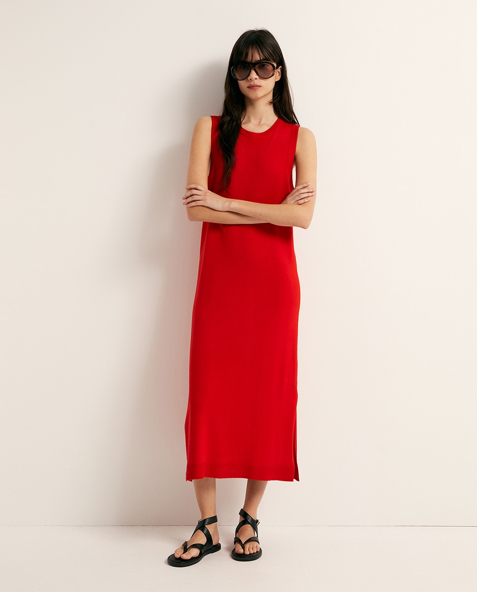 Imagem 0 de Vestido midi liso