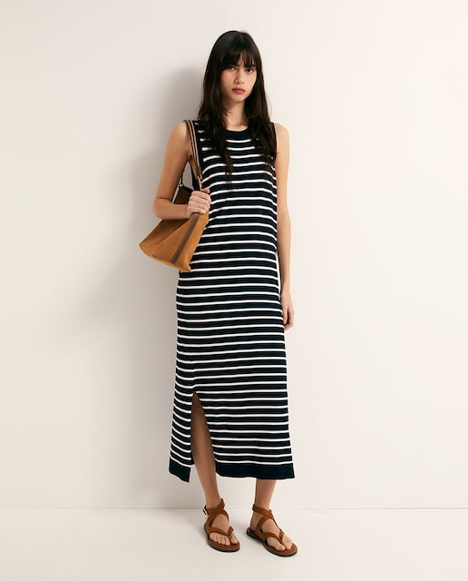 Imagen 0 de Vestido midi rayas