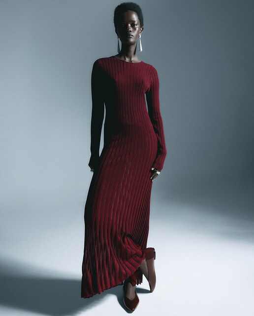 Imagen 0 de Vestido pliegues bicolor