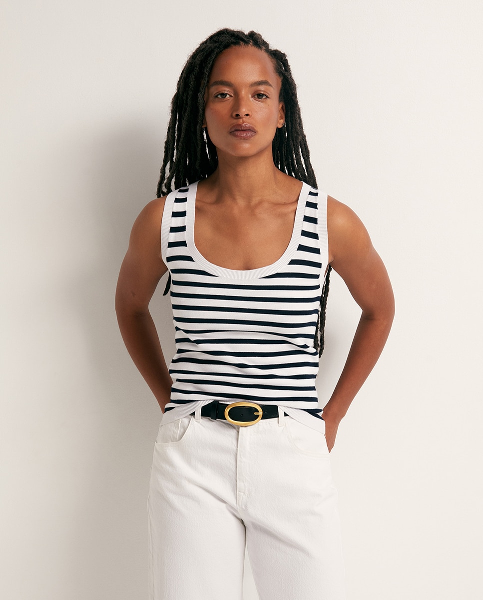 Imagem 0 de Top de Malha às Riscas