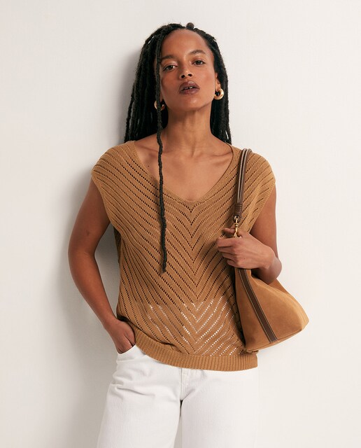 Imagen 0 de Top cuello pico