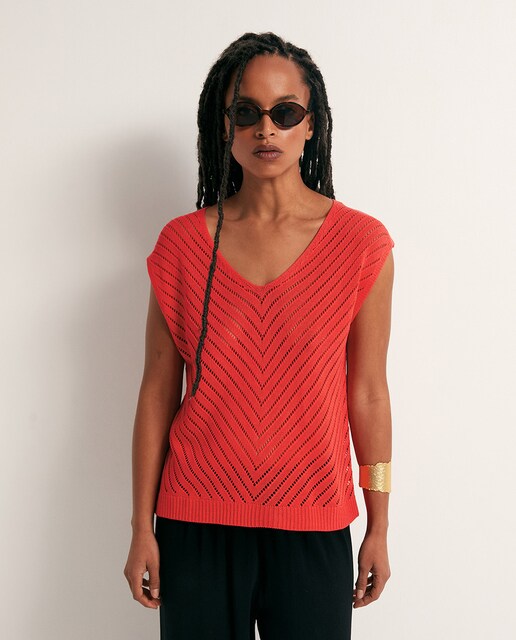 Imagen 0 de Top cuello pico