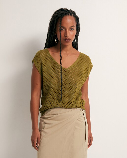 Imagen 0 de Top cuello pico