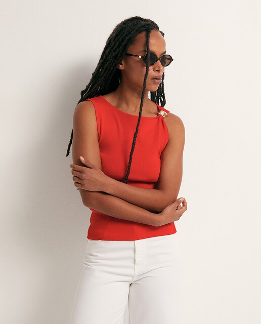 Imagen 0 de Top aplique metálico