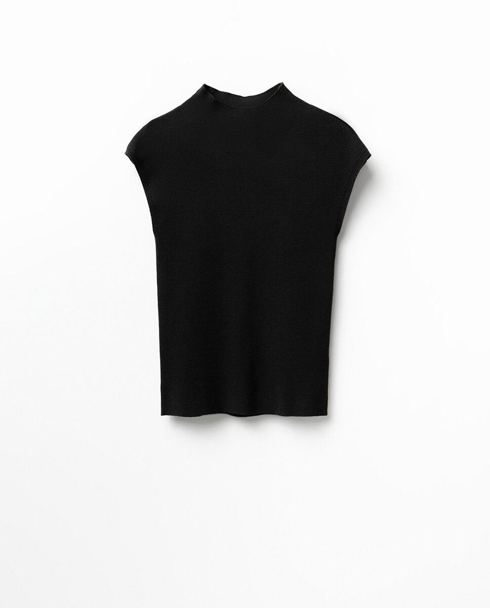 Imagen 5 de Top cuello perkins - Sfera - Negro Negro