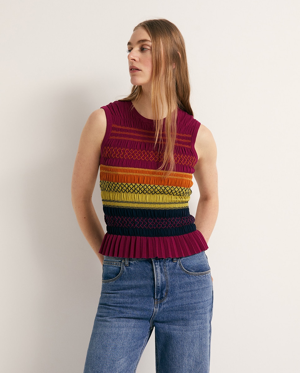 Sfera - Top punto frunce.