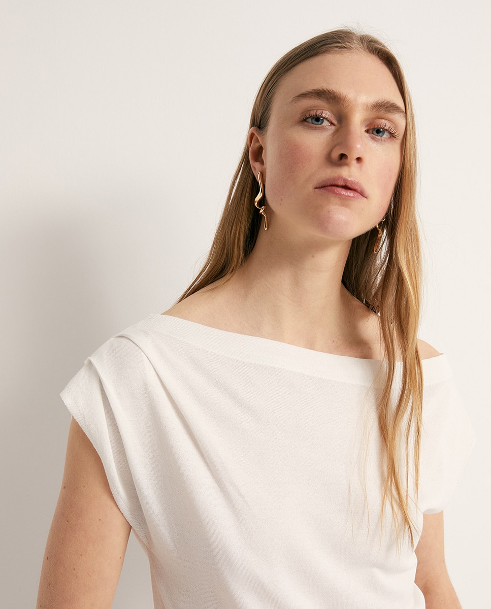 Top assimétrico Branco-3