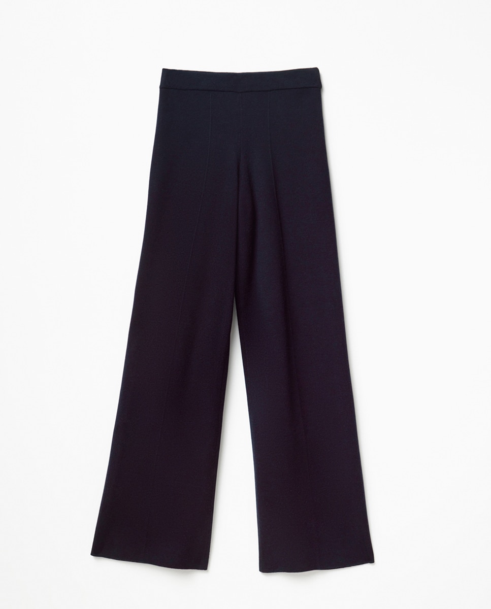 Imagen 0 de Pantalón largo ancho conjunto Azul marino