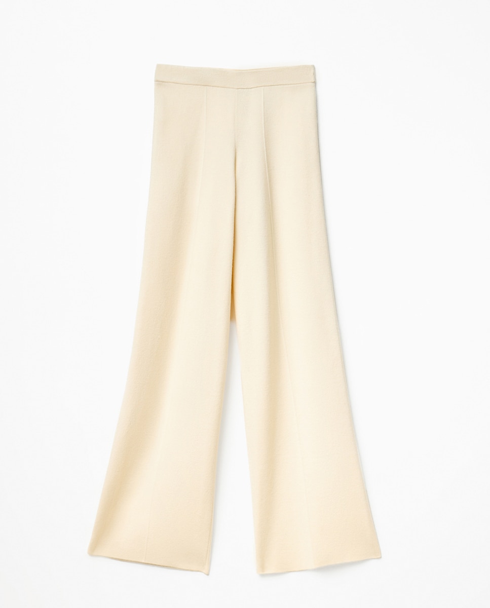Pantalón largo ancho conjunto - Sfera - 130 Marfil 130 Marfil-1