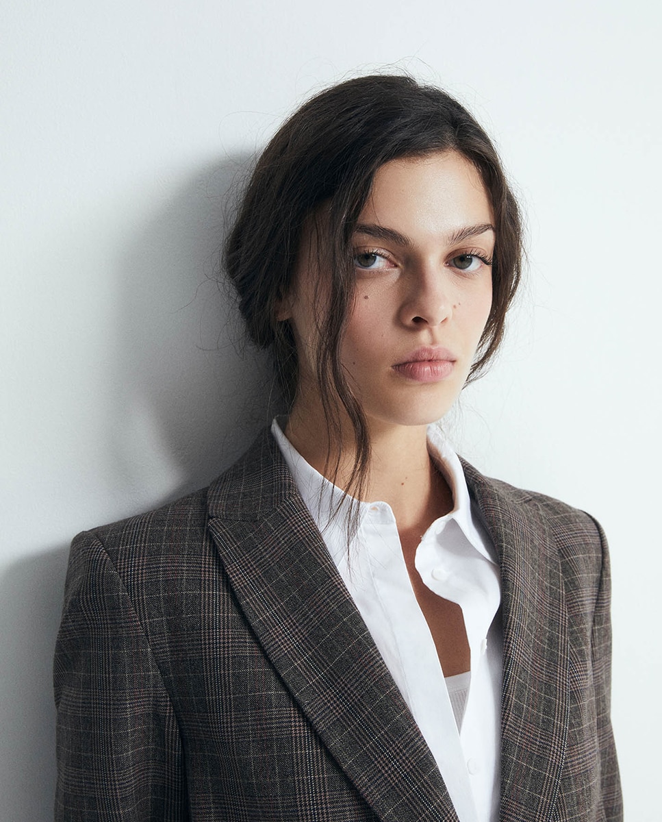 Blazer cuadros - Sfera - Pistacho Pistacho-3