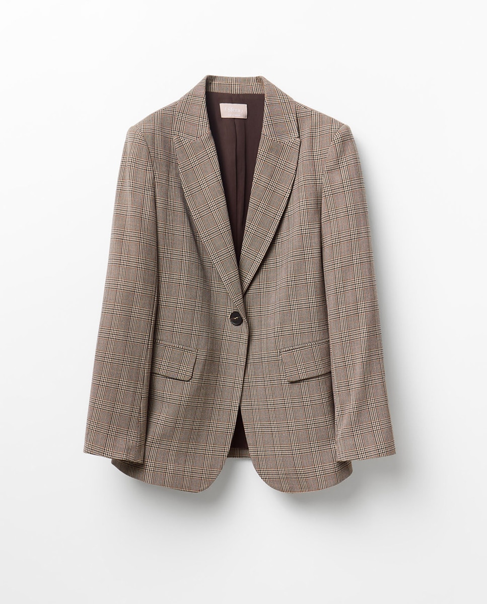 Blazer aos Quadrados 650 Pêssego-5