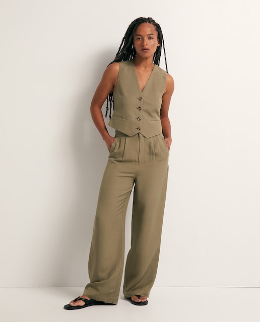 Imagem 0 de Calças Formais de Linho